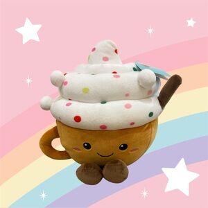 New With Tags 13” Hug me Plushie Hot Cocoa Buttery Soft Adorable